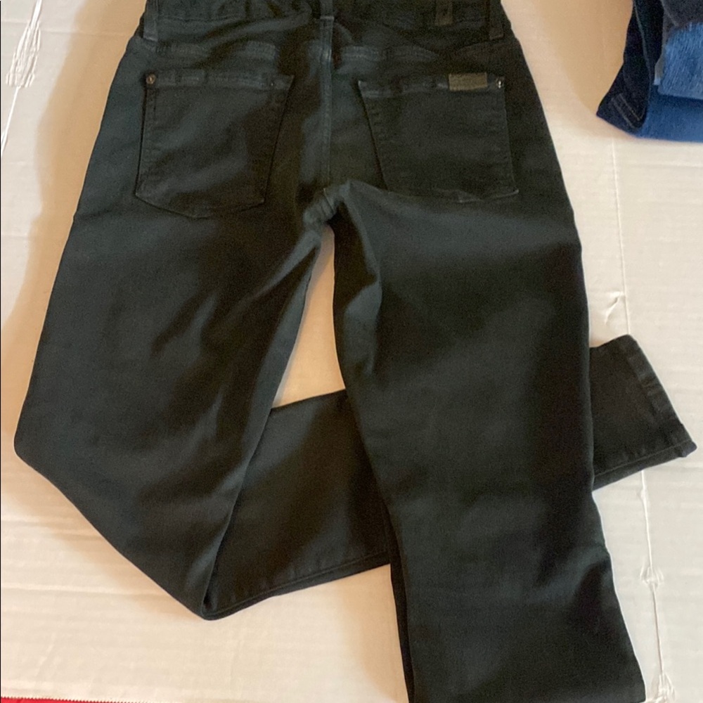 Dark green 7 For All Mankind  Denim Jeans with Clean Stitching